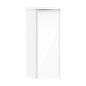 Half Hoge kast wit hoogglans 400/350 scharnieren links greepkleur chroom Xelu Q 54127000