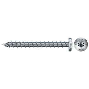 Spaanplaatschroef PowerFast 4x30mm TX bolkop VD verzinkt VVE=200
