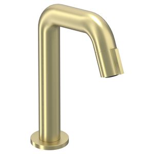 Fonteinkraan PACT contour staand S-size sprong 115mm geborsteld mat goud