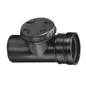 Wafix PP manchet ontstoppingsstuk+schroefdeksel 110mm zwart mof/spie