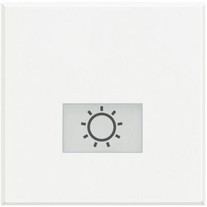 Toets lamp symbool verlicht 2 modulen Axolute White