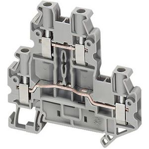 Doorvoer klemmenblok 4mm² 30A Dubbel niveau Schroef VVE=50