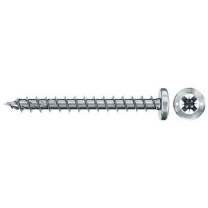 Spaanplaatschroef PowerFast 4x30mm PZ bolkop VD verzinkt VVE=200