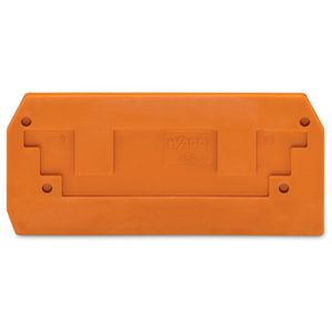 Afsluit-+tussenplaat 2,5mm oranje 284-328 VVE=25