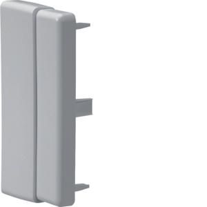 Eindplaat voor goot 110mm LF breed grijs