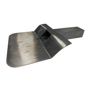 Loden kiezelbak code 25 60x80mm l=500mm 45° voorzien van primer