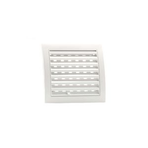 Afsluitbaar ventilatierooster 148x153mm wit