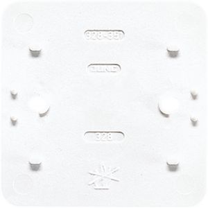 Bodemplaat AP600 enkelvoudig alpine wit