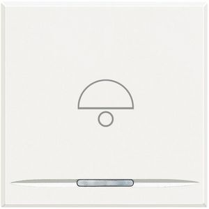 Wipschakelaar Bel symbool 1f 2 modulen Axolute White VVE=10
