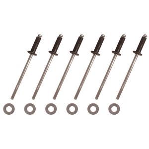 Inzet klinknagel zwart met ringen 0010030961