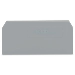 Afsluit-+tussenplaat 2,5mm grijs 281-328 VVE=25