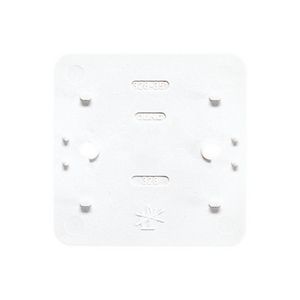 Bodemplaat AP600 enkelvoudig alpine wit