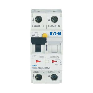 Aardlekautomaat digi RCBO FRBdM 1P+N 20A D-karakteristiek 10mA 10kA F