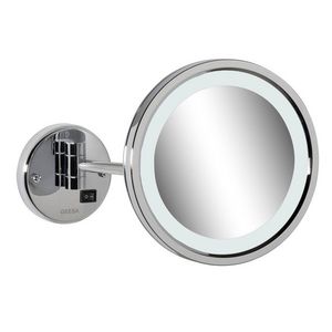 Scheerspiegel 215mm chroom 1x arm met led 3x vergrotend MIRROR