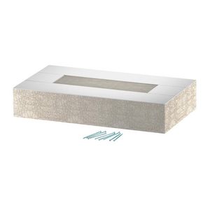 Eindstuk voor BSKD12-K1021 105x210 glasvezel grijs