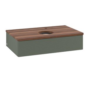 Wastafelonderkast Antao 800x190x500mm L.Green Matt Lacquer L08152HL