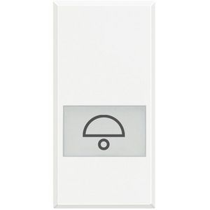 Toets bel symbool verlicht 1 module Axolute White