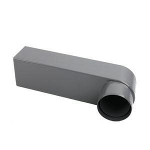 PVC stadsuitloop 60x100mm grijs tbv buis 80-100mm