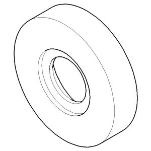 Rozet 78x18mm Champagne (22kt Goud)