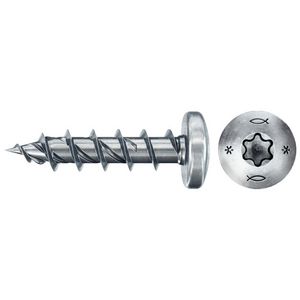Spaanplaatschroef PowerFast 5x16mm TX bolkop VD verzinkt VVE=200