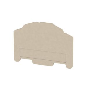 Afsluit- eindplaat (terminal) h:50.5mm b:2.5mm VVE=50