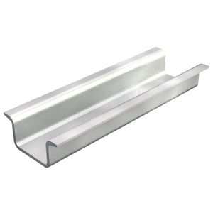 Lengte a 2m. DIN-rail gesloten 15mm dikte 35x15mm staal verzinkt