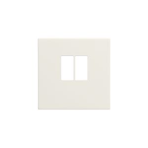 Afwerkingsset voor enkelvoudige luidsprekeraansluiting cotton white textured