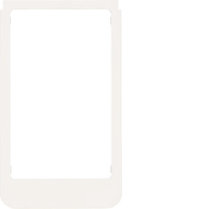 Designraam groot, afgerond, kunststof polarwit mat