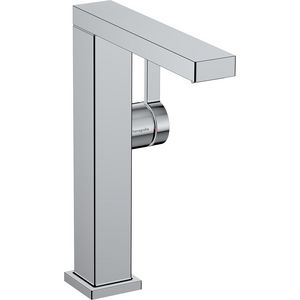 Tecturis E 1-hendel wastafelkraan 210 Fine CoolStart met draaibare uitloop en afvoerplug chroom