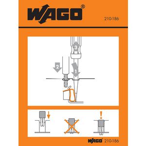 Instructiesticker rijgmen frontale bedr. Series 279 VVE=100