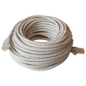 Patchkabel / netwerkkabel CAT5e UTP PVC molded grijs 15meter