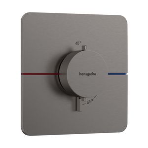ShowerSelect Comfort Q thermostaat afbouwdeel tbv inbouw Brushed Black Chrome