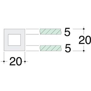 Kontaktblok rail-rail VVE=10