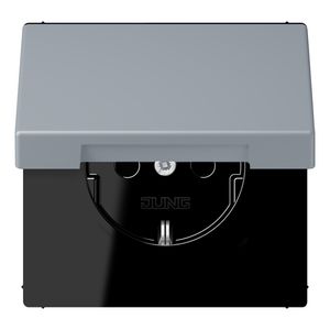Wandcontactdoos met R/A klapdeksel slagvast LC4320O