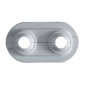 Rozetten dubbel HOH 50mm buis 14 tot 20mm VVE=20