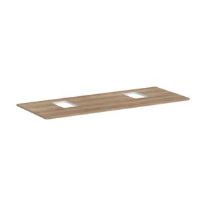 Console 1360x550mm m 2 uitsparingen Waskom m kraangat Xelu Q