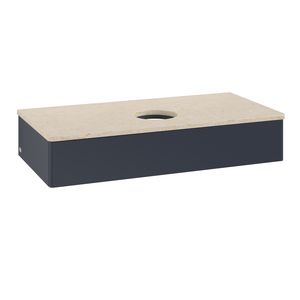 Wastafelonderkast Antao 1000x190x500mm Mid.Blue Matt Lacquer K09013HG