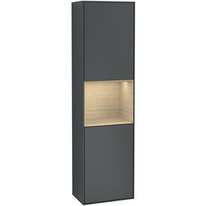 Hoge kast Finion 418x1516x270mm Mid.Blue Matt Lacquer F470PCHG