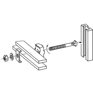 Verbindingselement profielrail haakbout CU 5 L=60 VVE=10