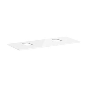Console 1360x550mm m 2 uitsparingen Waskom m kraangat Xelu Q