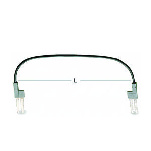 Insteekbare draadbrug 0,75mm² Iso. zwart 249-126 VVE=10