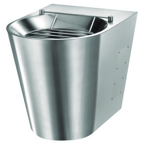 Uitgietbak XL P staand toevoer horizontaal RVS 304 sat