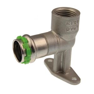 Muurplaat lang SudoPress RVS 316L FF 15xRp1/2"bn.dr. SP6471GLV VVE=20