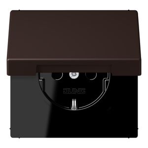 Wandcontactdoos met R/A klapdeksel slagvast LC4320J
