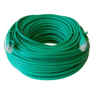 Patchkabel / netwerkkabel CAT5e UTP PVC molded groen 30meter
