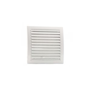 Afsluitbaar ventilatierooster 190x190-Ø125mm wit