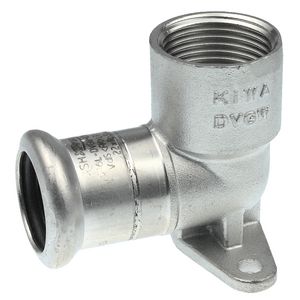 Muurplaat XPress RVS 316L 15x1/2"bn. R2716