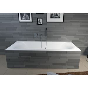 Ligbad Linares 170x75cm wit hoogglans excl. badpoten