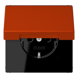 Wandcontactdoos met R/A klapdeksel slagvast LC4320A