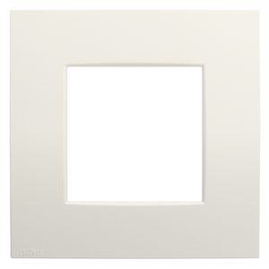 Enkelvoudige afdekplaat Niko Intense cotton white textured